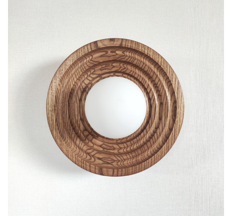 Бра лофт на стіну з ясеню Орбіт2 (Walnut)1